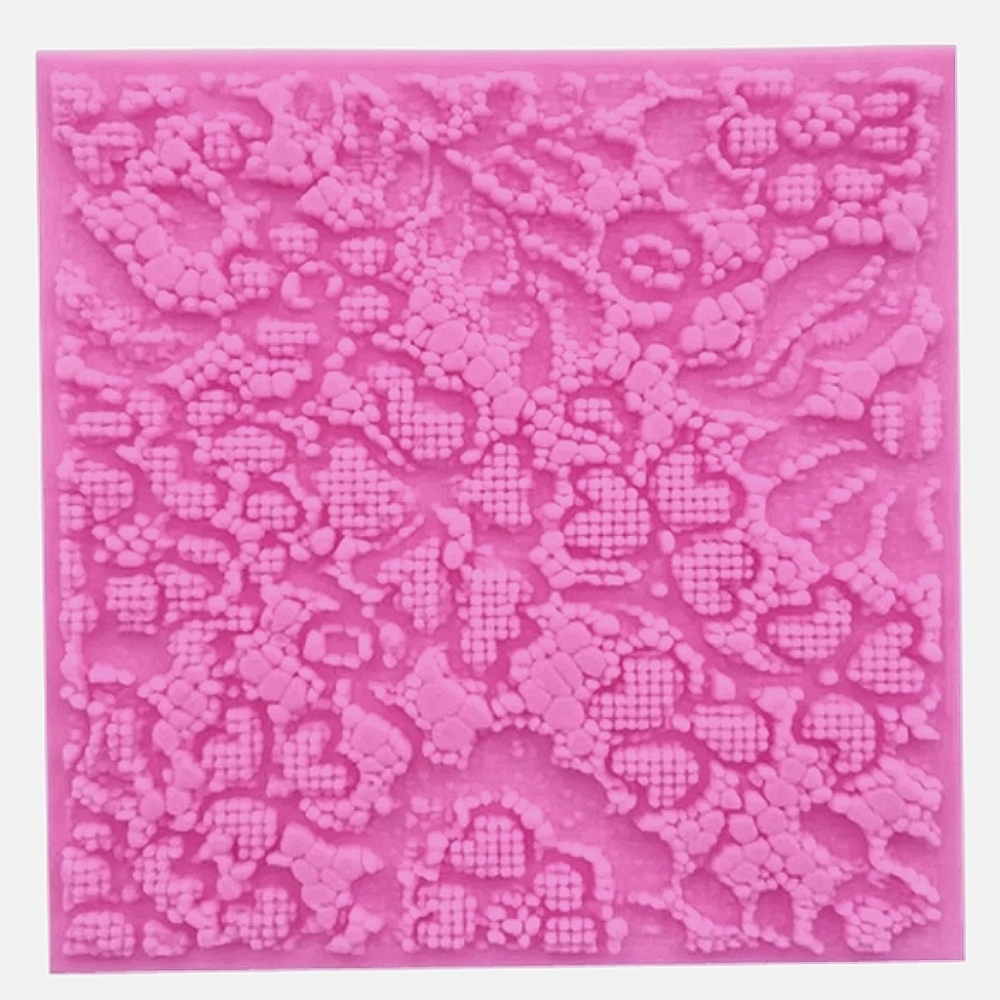 Silicone Mold Lace Pattern 4x4